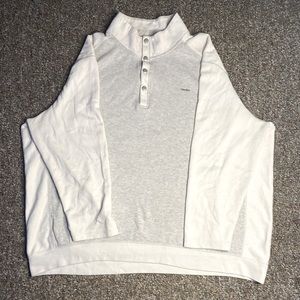Calvin Klein button up sweatshirt